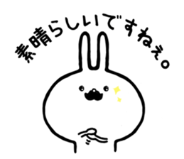 Rabbit of a mustache sticker #8604859