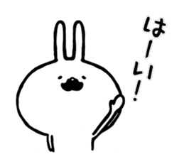 Rabbit of a mustache sticker #8604861