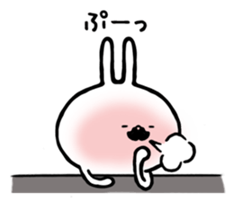 Rabbit of a mustache sticker #8604869