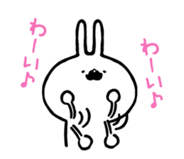 Rabbit of a mustache sticker #8604870