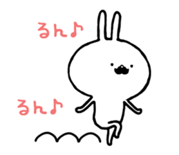 Rabbit of a mustache sticker #8604872