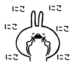 Rabbit of a mustache sticker #8604873