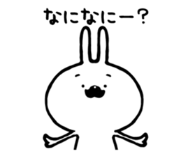 Rabbit of a mustache sticker #8604876