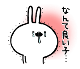 Rabbit of a mustache sticker #8604886