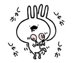 Rabbit of a mustache sticker #8604891