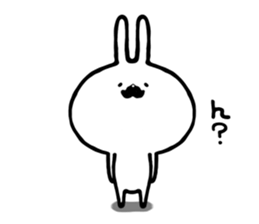 Rabbit of a mustache sticker #8604893