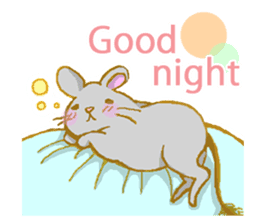 Cute Degus mouse ~Ver. English~ sticker #8605099