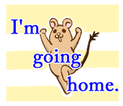 Cute Degus mouse ~Ver. English~ sticker #8605102