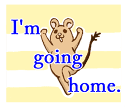 Cute Degus mouse ~Ver. English~ sticker #8605102