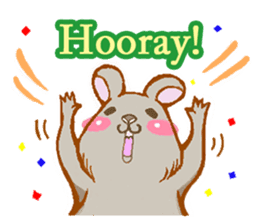 Cute Degus mouse ~Ver. English~ sticker #8605104