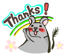 Cute Degus mouse ~Ver. English~ sticker #8605109