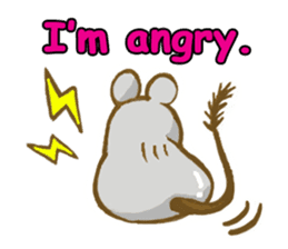 Cute Degus mouse ~Ver. English~ sticker #8605111