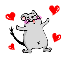 Cute Degus mouse ~Ver. English~ sticker #8605113