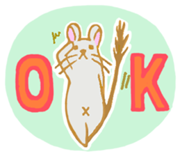 Cute Degus mouse ~Ver. English~ sticker #8605115