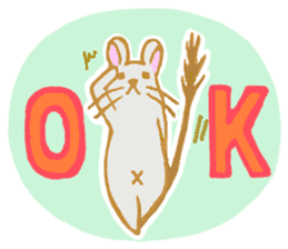 Cute Degus mouse ~Ver. English~ sticker #8605115