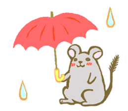 Cute Degus mouse ~Ver. English~ sticker #8605116
