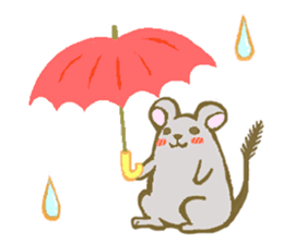 Cute Degus mouse ~Ver. English~ sticker #8605116