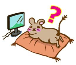 Cute Degus mouse ~Ver. English~ sticker #8605117