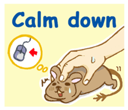 Cute Degus mouse ~Ver. English~ sticker #8605119