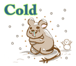 Cute Degus mouse ~Ver. English~ sticker #8605126