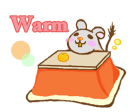 Cute Degus mouse ~Ver. English~ sticker #8605127