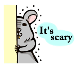 Cute Degus mouse ~Ver. English~ sticker #8605128