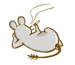 Cute Degus mouse ~Ver. English~ sticker #8605131