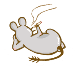 Cute Degus mouse ~Ver. English~ sticker #8605131