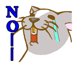 Cute Degus mouse ~Ver. English~ sticker #8605132