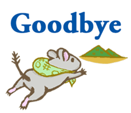 Cute Degus mouse ~Ver. English~ sticker #8605133