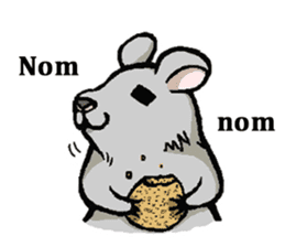 Cute Degus mouse ~Ver. English~ sticker #8605134