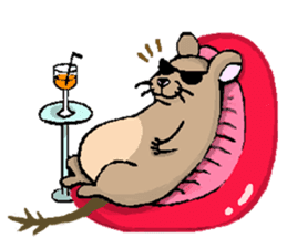 Cute Degus mouse ~Ver. English~ sticker #8605136