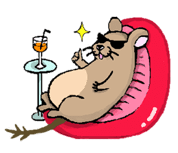 Cute Degus mouse ~Ver. English~ sticker #8605137