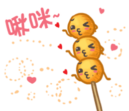 Taiwanese foods are friends sticker #8605276
