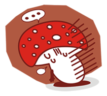 Mouth love mushrooms sticker #8605422