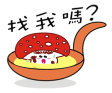 Mouth love mushrooms sticker #8605423