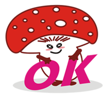 Mouth love mushrooms sticker #8605443