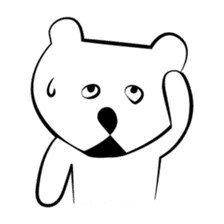 Cute white bears Vol.1 sticker #8606833