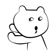 Cute white bears Vol.1 sticker #8606837