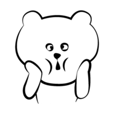 Cute white bears Vol.1 sticker #8606848