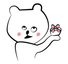 Cute white bears Vol.1 sticker #8606854
