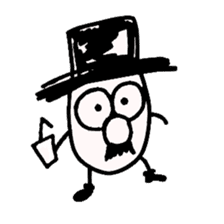 TOP HAT MAN sticker #8607178