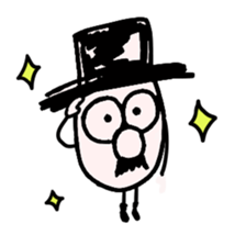 TOP HAT MAN sticker #8607179