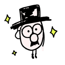TOP HAT MAN sticker #8607179