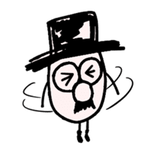 TOP HAT MAN sticker #8607180