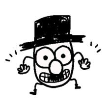 TOP HAT MAN sticker #8607182