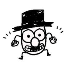 TOP HAT MAN sticker #8607182