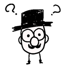 TOP HAT MAN sticker #8607183