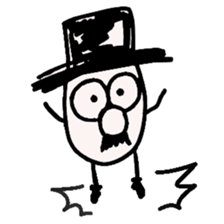 TOP HAT MAN sticker #8607184