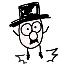 TOP HAT MAN sticker #8607184